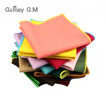 

Men's pocket towel cotton towel handkerchief color solid candy Suit Wedding Banquet exquisite handkerchief as spot