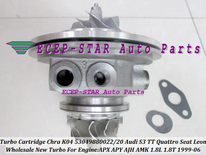 Turbo Cartridge CHRA Turbocharger K04 53049880022 53049880020 For AUDI S3 TT Quattro Seat LEON 1.8T 1999-06 APX APY AJH AMK 1.8L (1)