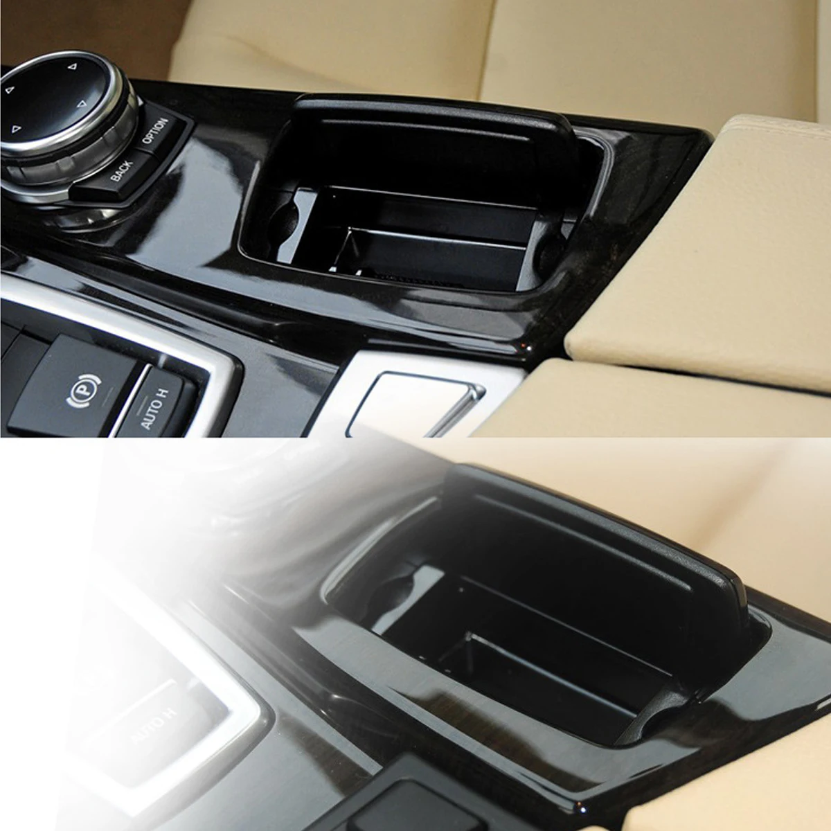 Audew черный пластик центральной консоли пепельница в сборе коробка подходит для BMW 5 серии F10 F11 F18 520 51169206347