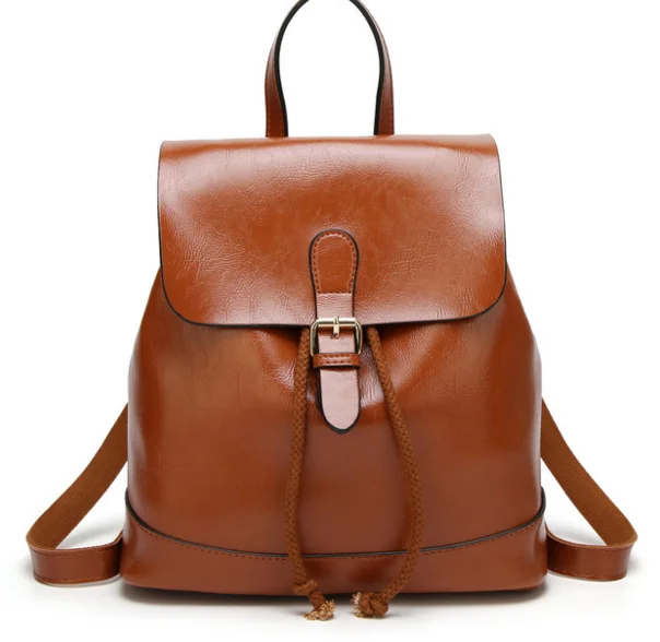 

Fashion Retro Women Backpack Preppy Style Teenage Girls School Backpack Femme High Quality PU Leather Travel Shoulder Bag D134