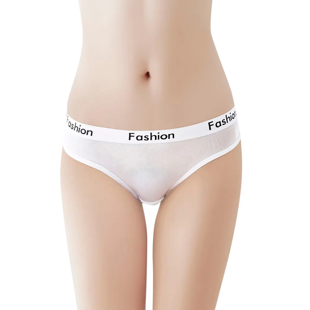 

2019 Autumn Winter Women's Panties Cotton Underwear Low Rise women Sporty Panties Thongs Underwear Seamless Mesh Briefs#P7
