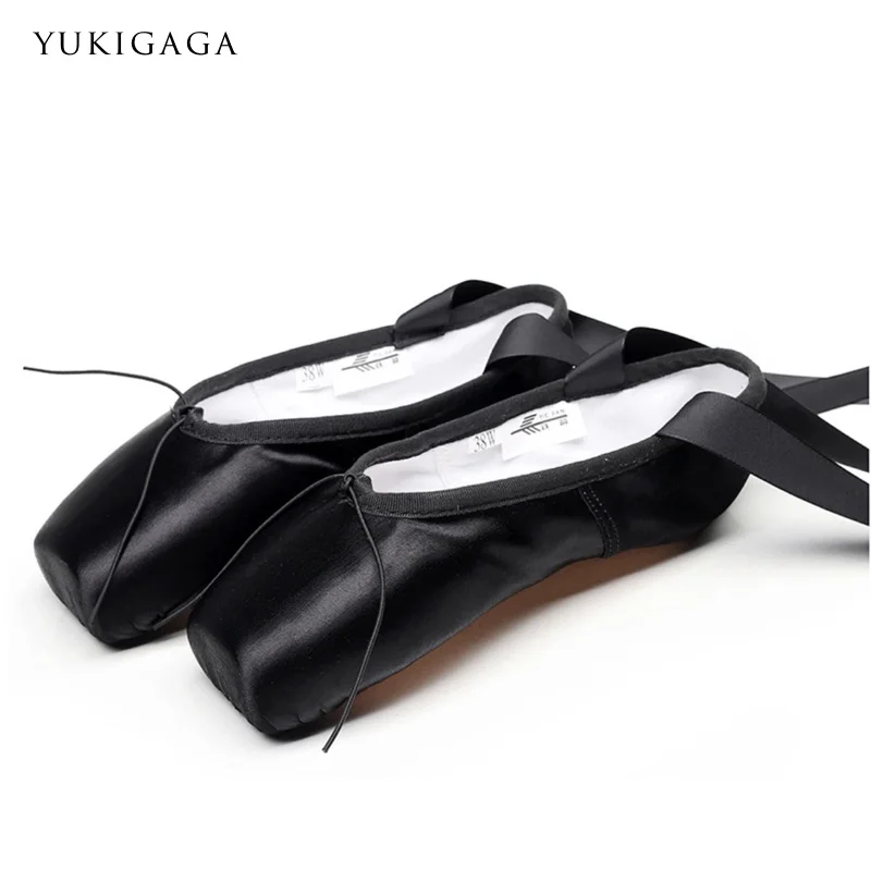

Professional Ballet Pointe Shoes Girls Women Ladies Satin dance Shoes With Ribbons
