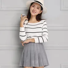 Ejqyhqr Новая осень Высокая Талия юбки Для женщин Мода suedette плиссированные юбки сплошной Цвет женщина Мини-юбки Повседневное мини-юбка