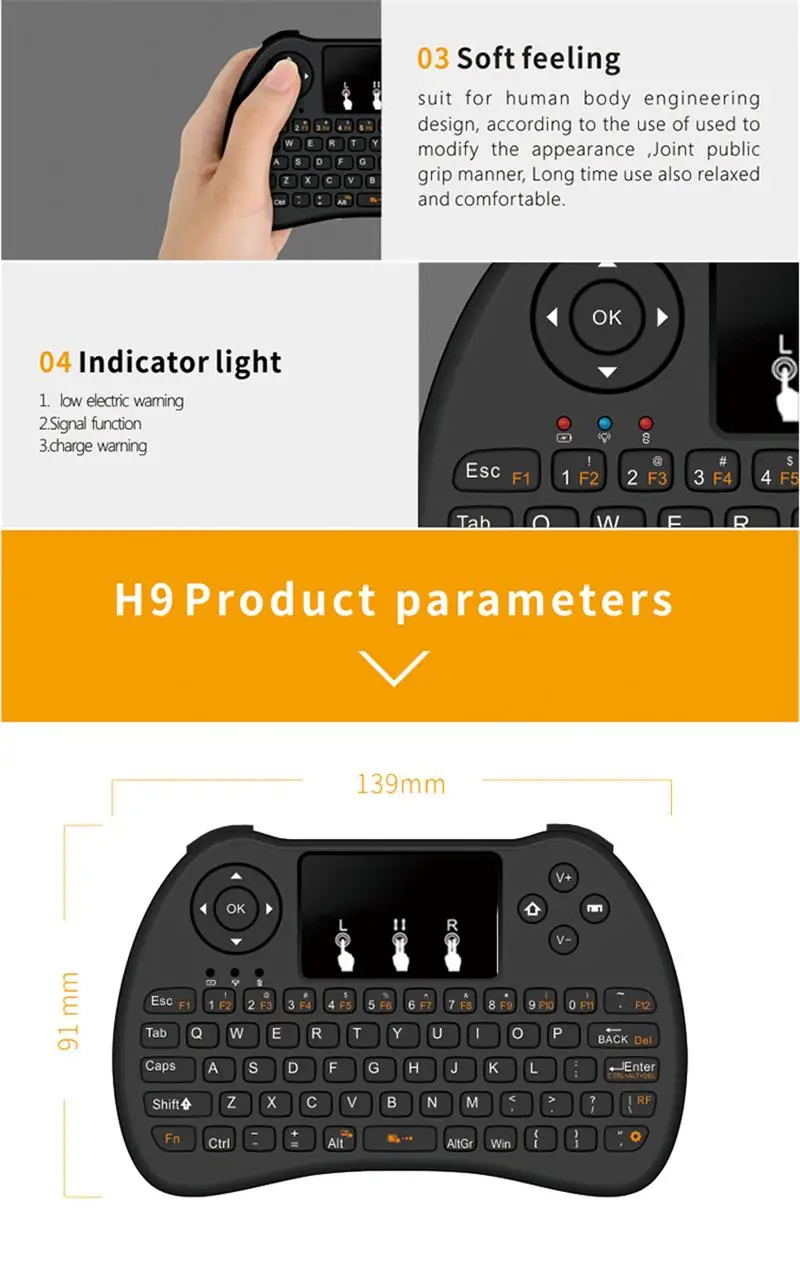 H9 keyboard without--16