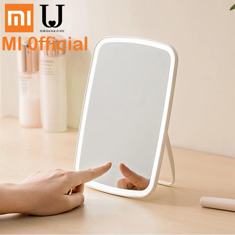 

Xiaomi LED Makeup Mirror Sensor Portable Intelligent Judy folding light dormitory desktop Mirror for Women Make-Up Tool