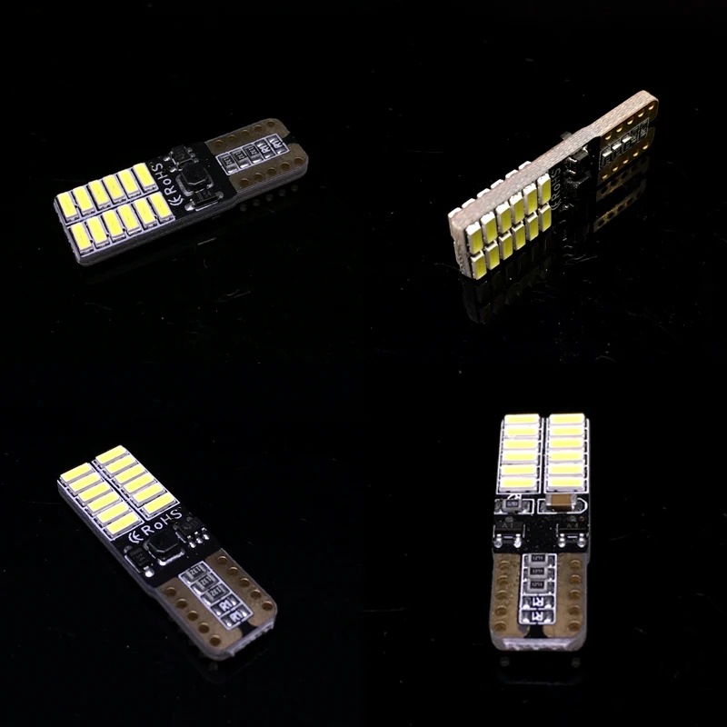 2x Canbus T10 светодиодный ламп с 4014SMD 24 зигзагообразная светодиодная 194 168 W5W