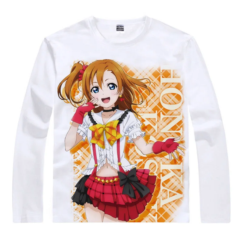 Coolprint японский аниме рубашка Love Live School Idol футболки мульти-стиль с длинным рукавом Kotori Minami Eli Ayase Косплей Kawaii - Цвет: Style 5