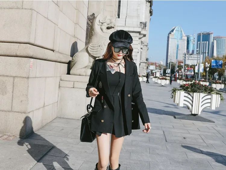 Женский блейзер 2019 новый модный костюм аппликационный блейзер новый модный бренд корейский женский тонкий костюм повседневное пальто
