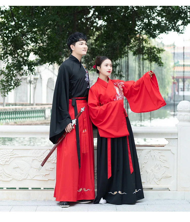 Hanfu мужской Китайский народный танец костюм женщина ханьфу, косплей древние костюмы китайский набор блуз традиционное свадебное платье