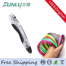 3D Ручка 1 КНОПКА = Кормления + секундомер + разгрузки 3D Ручки SUNLU SL-400 USB Зарядки Интеллектуальные Обновлен 3D Каракули ручка Безопасных Inmagina Ничья