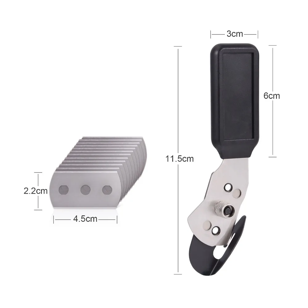 

EHDIS Vinyl Film Wrap Cutter Manual Utility Knife+12pcs Blade Paper Cutting Tool Teflon Knife Multi Hand Tool Vinyl Car Wrapping