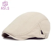 Новая хлопковая шляпа оптом британский стиль Мужская чистая утка язык Кепка с козырьком берет живописца весенняя волна