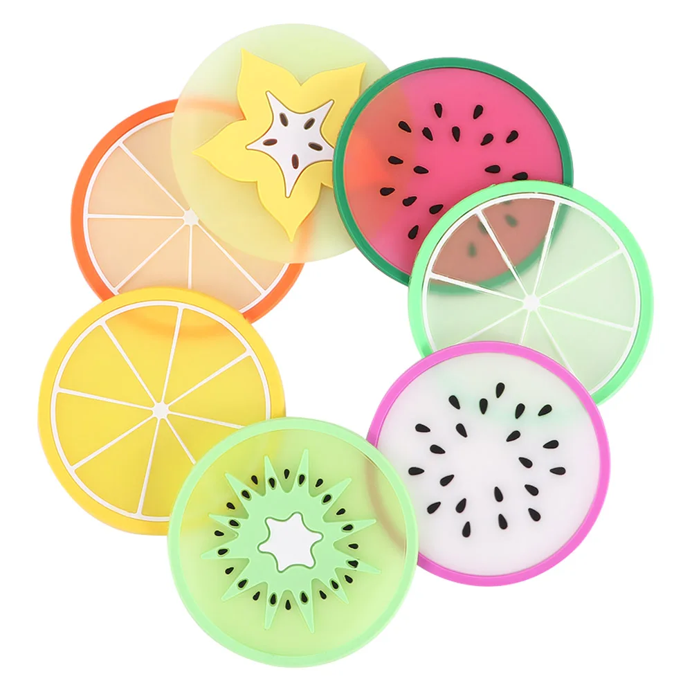 

1Pcs Hot Coaster Creative Fruit Shape Silicone Cup Pad Slip Insulation Pad Heat-resistant Cup Mat Hot Environmental Drink Holder