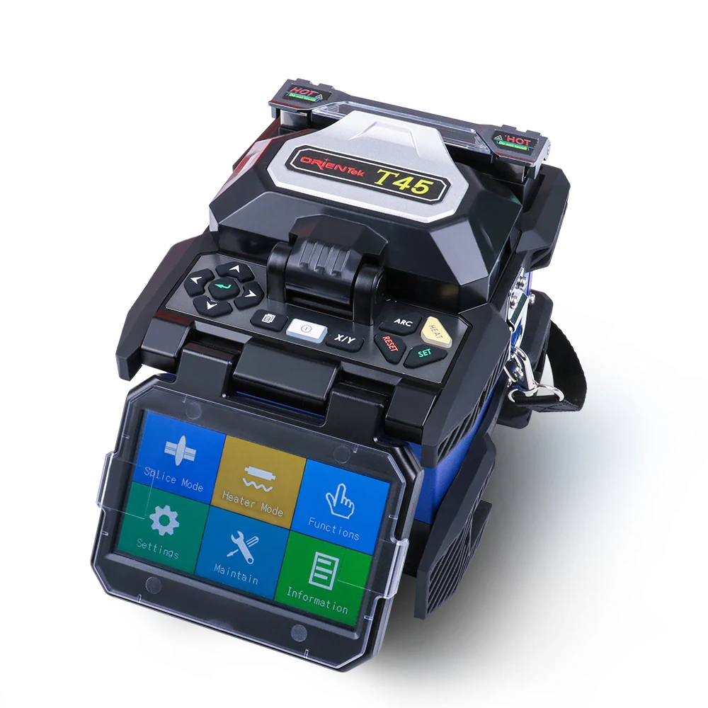 Ориентек T45 Fusion Splicer сплайсинга машина Fusionadora maquina de fusao Soudeuse Fibre Optique Upgrade T40
