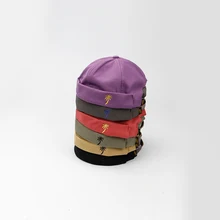 Повседневные мужские шапки бини Skullcap, одноцветные хлопковые шапочки, модная шапка, новинка, портативная Кепка, шапки и кепки Miki