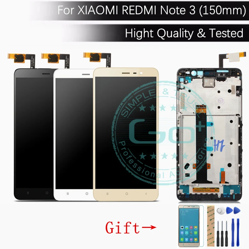 

For Xiaomi Redmi Note 3 Pro LCD Display + Frame Redmi Note 3 LCD Display Digitizer Screen Touch Panel Assembly Replacement Parts