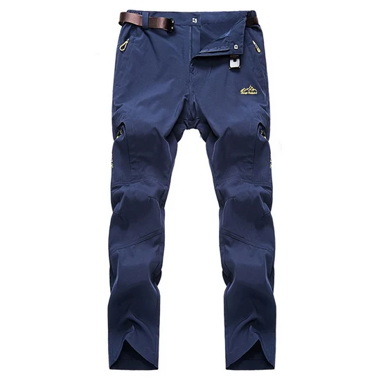 LOMAIYI 5XL, мужские летние брюки, мужские Стрейчевые быстросохнущие штаны, ультра тонкие дышащие мужские брюки, брюки-карго для мужчин, AM381 - Цвет: navy