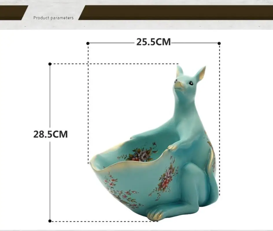 2018 NewStyle Creative lucky animal ornament candy dish sundries storage ornaments