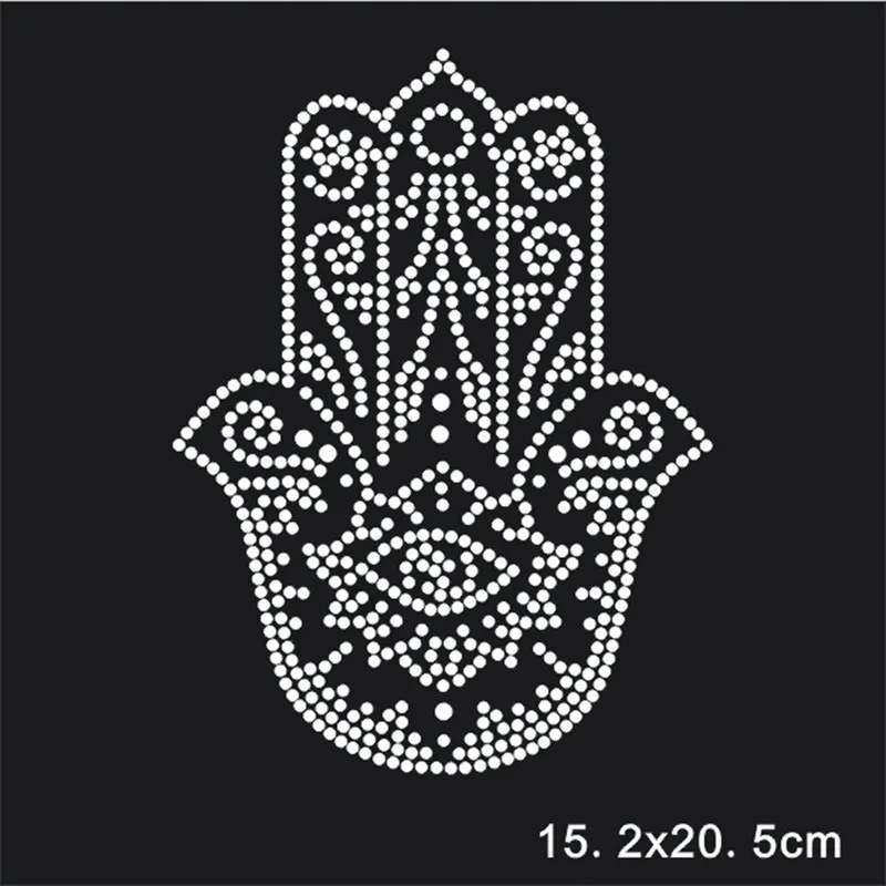 

Hotfix Rhinestone Transfer Motifs Thermal Transfers Clothing Stickers 10Pieces/Lot Crafts Accessories Decorations For Clothes