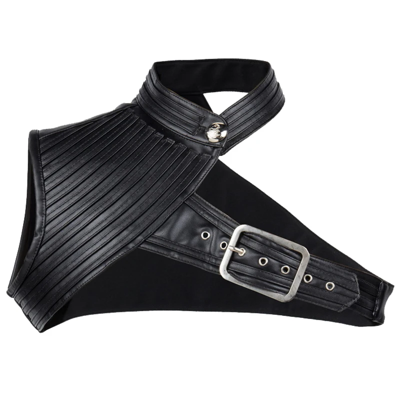 кожаный воротник. аксессуар на плечи кожаный. корсет кожаный для шеи. съемный воротник. кожаный воротник.