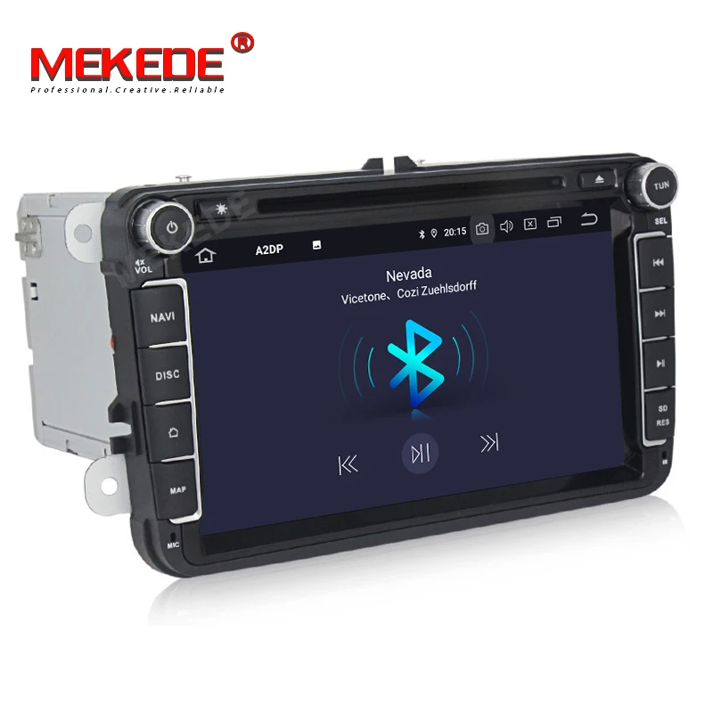 Clearance MEKEDE Car Multimedia player Android 9.0 GPS 2 Din Car Radio Audio Auto For Volkswagen/POLO/PASSAT/Golf  FM Radio IPS screen 3