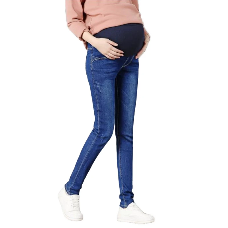 Maternity underwear pregnancy jeans slim fit adjustable waist pants ...