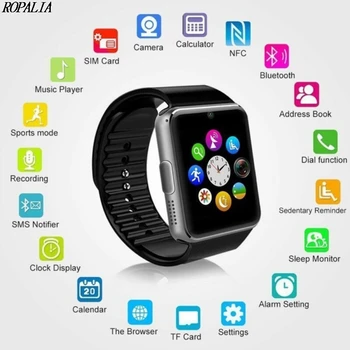 

GT08 Smart Watch Card Bluetooth Wear Watch Multi-Language Health Monitoring Sports Wristband