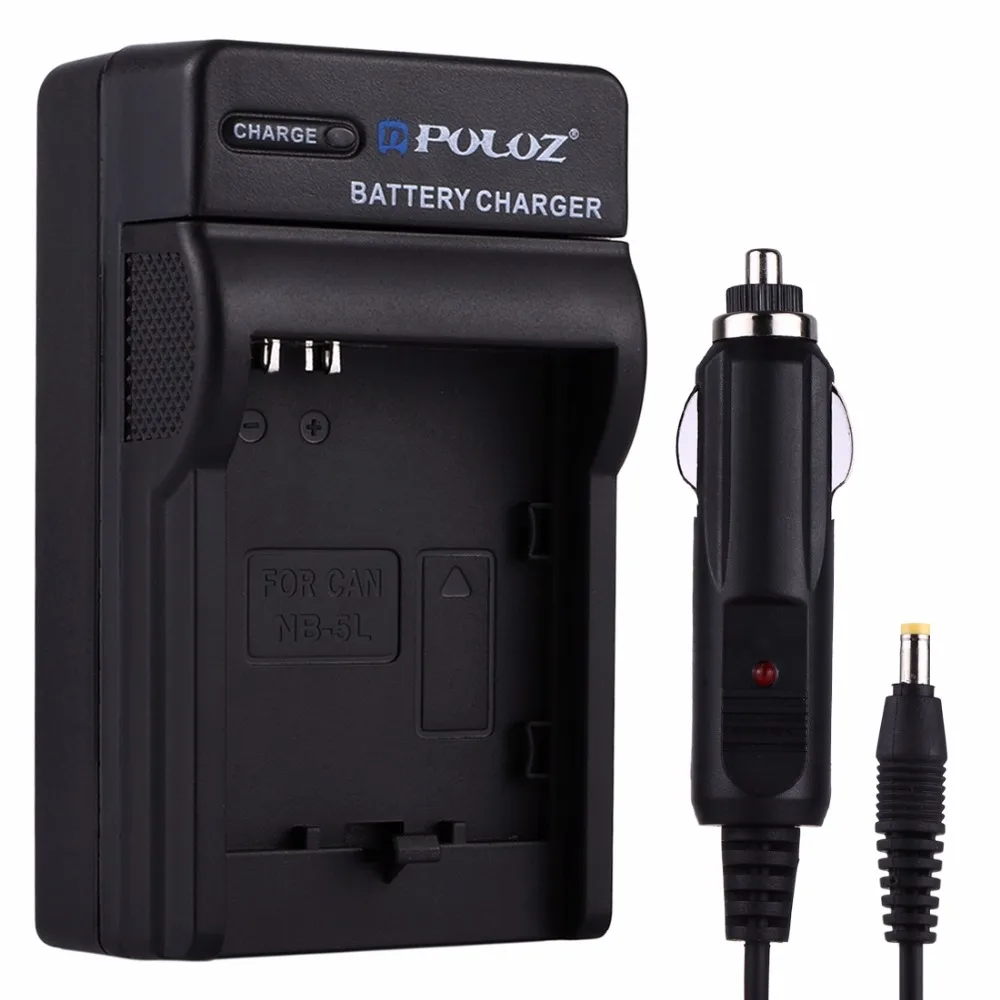 

PULUZ 2 in 1 Digital Camera Battery Car Charger for Canon LP-E17 EOS 750D, EOS 760D, EOS M3 Battery