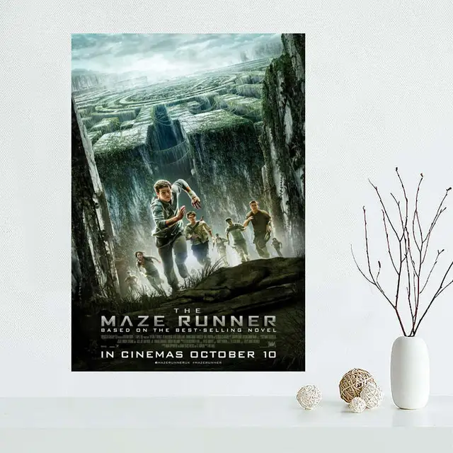 Custom maze runner 01 Home Decor modern For Bedroom Wall Fabric Silk