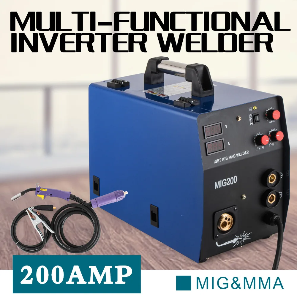 Inverter semi-automatique de soudure périphérique MIG 208 MMA MIG/MAG IGBT 200 A 230 V set1 