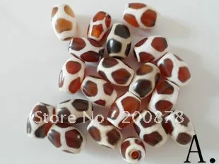 

TSB0405 Mix Wholsale Tibetan Mini Dzi Loose Beads 10beads lot