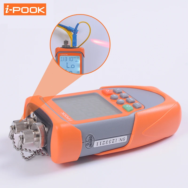 

CATV 7 WaveLength Network Testing FTTH Fiber Optical Power Meter Fiber Optical Cable Tester -70dBm-6dBm SC/FC/ST Connector