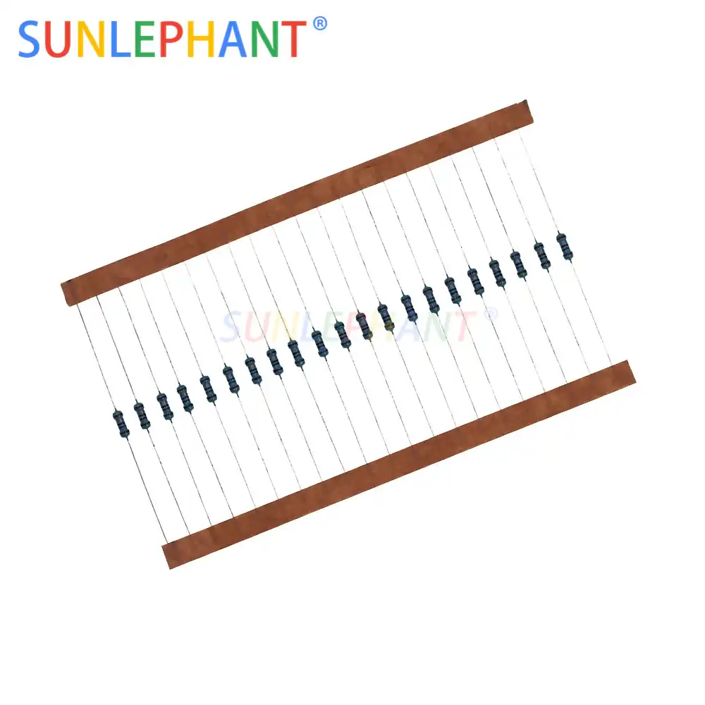 Kit de resistencias de pel/ícula de carbono 1000 unidades de 1 10 m Ohm 1//2 W Resistencia Surtido 100 Valores