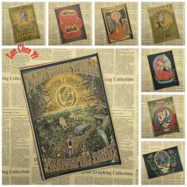 Special Price Vintage Nostalgic The Grateful Dead Matte Kraft Paper Poster Office Gift Room Dining Home Decor wall sticker Design Special Price Vintage Nostalgic The Grateful Dead Matte Kraft Paper Poster Office Gift Room Dining Home Decor wall sticker Design