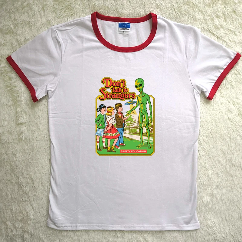 Деревенский J-817 Толстовка Забавный мультяшный образ Безопасность Образование печать дамы с длинным рукавом толстовки Модные женские белые футболки