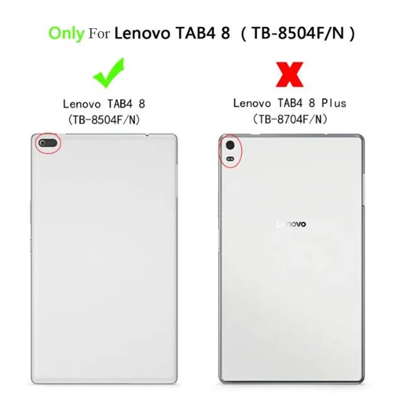 Чехол для Lenovo Tab 4 8 TB 8504N чехлы из искусственной кожи планшета 0 дюйма чехол таб4 8504