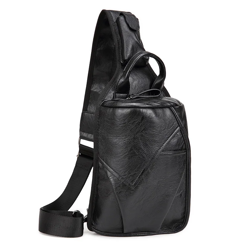 Mens Cross Body Sling Bag Branded Literacy Basics