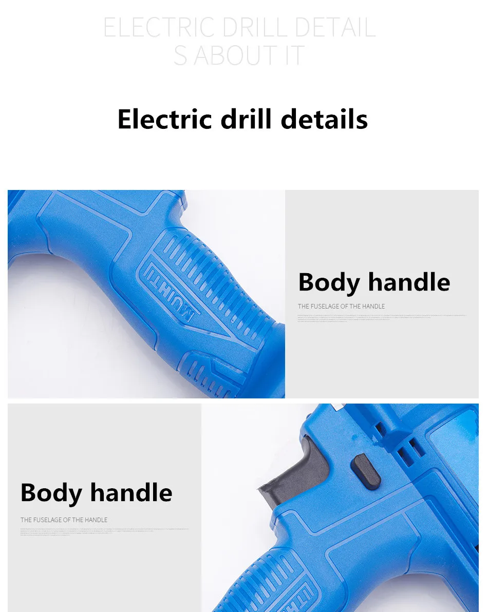 21V 3.0Ah Drill chuck 1.5mm-13mm rechargeable lithium spare battery drill hand electric drill home electric cordless screwdriver