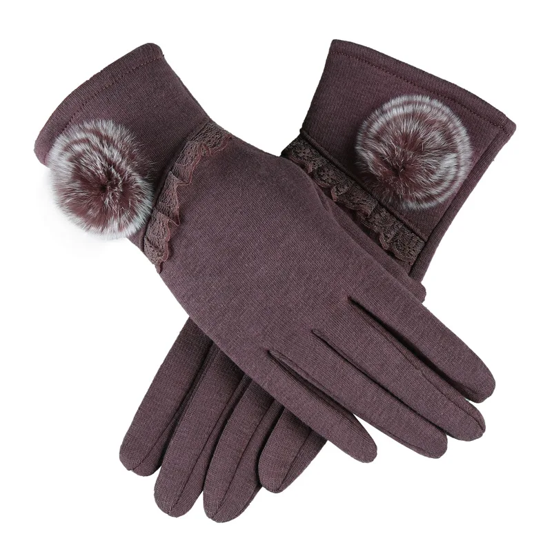 Зимние осенние теплые модные женские перчатки для вождения перчатки толстые однотонные перчатки женские Coldproof пэчворк удобные