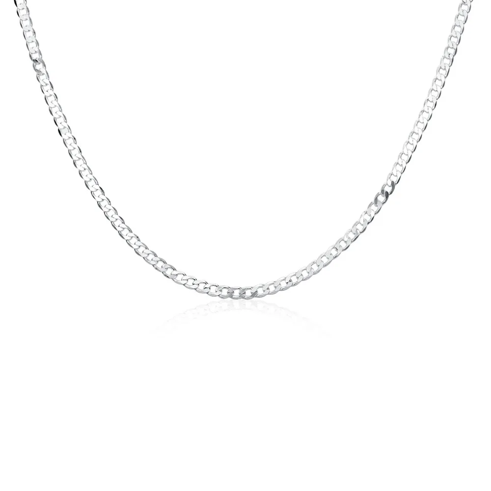 

2015 new arrived 925 sterling silver jewelry 4mm men's chain necklace for women fine jewerly wholesale promotion 16-30inch