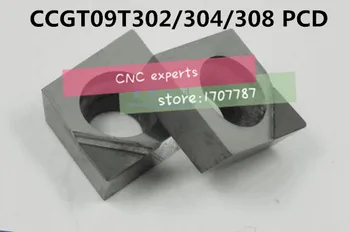 

Free shipping 2PCS CCGT09T302/CCGT09T304/CCGT09T308 PCD Inserts , CNC PCD Diamond insert For Lathe Tools Inserts For SCLCR