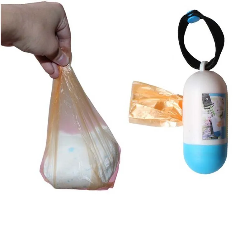 

10 rolls/lot = 200 pcs Pet Dog Waste Poop Bag Dog Cat Waste Pick Up Clean Bag Pet Walking Baby Diapers Household Garbage Bags