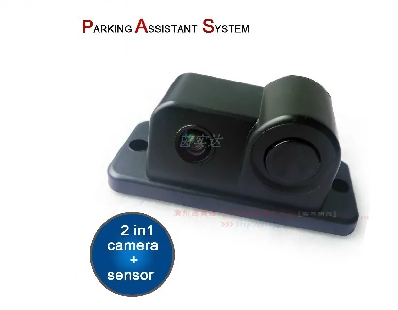 

new video parking sensor 2 in 1 camera + parking sensor reversing radar video system no drill