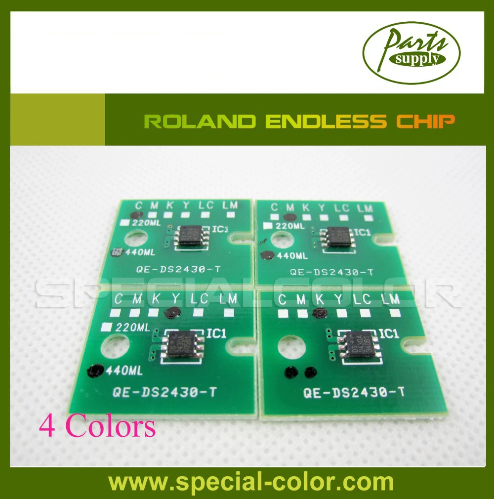 

On Sale!! 4 color/Set Printer Endless Chip for Roland Refill ink cartridge