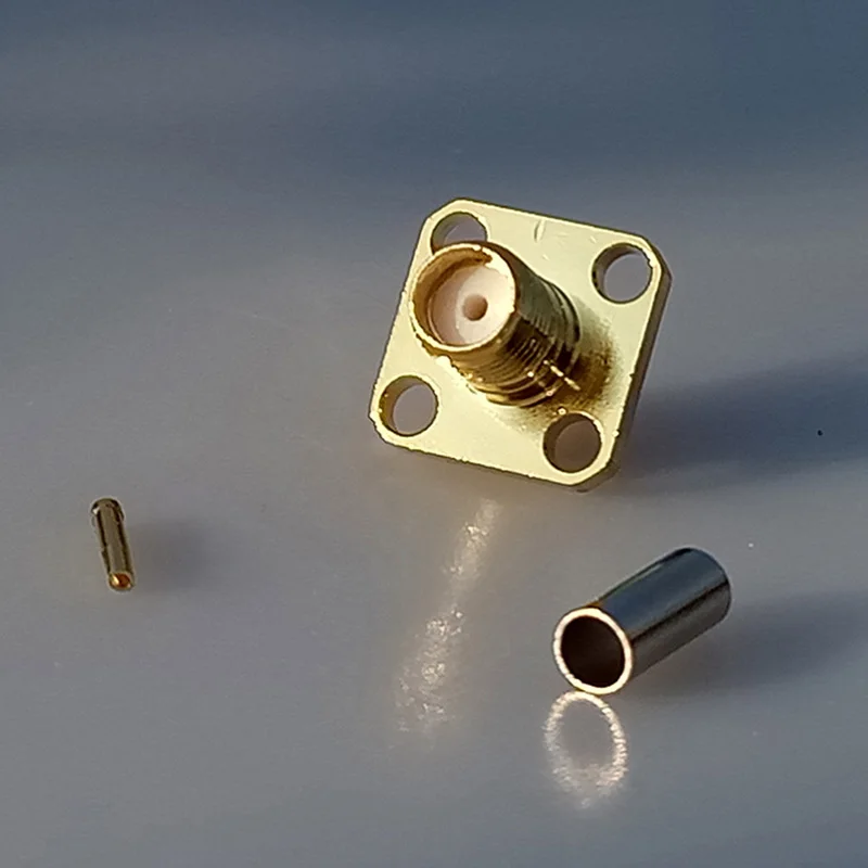 Коаксиальный радиочастотный кабель RG316 RF SMA гнездовой шасси Панельное крепление 4