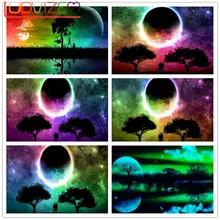 Diamond paintings starry sky Mosaic Tree 5D DIY Full Square Diamond Rhinestone Embroidery Cross Stitch Home Decor Gift