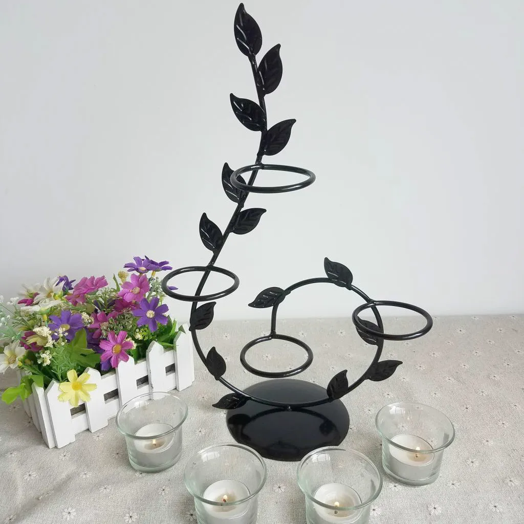 Европейский подсвечник из кованого железа креативный тростниковый Подсвечник Candlelight ужин домашний Свадебный декор дропшиппинг