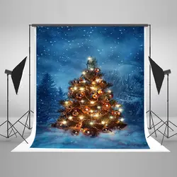 Kate ночь зимние Рождество фонов для фотографии с Chrsitmas дерево света пользовательские фото фонов Star фотографии