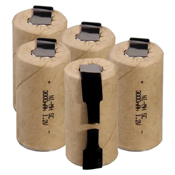 

5 pcs SC 3000mah 1.2v battery NIMH rechargeable batteries for makita bosch B&D Hitachi metabo dewalt for emergency light toy