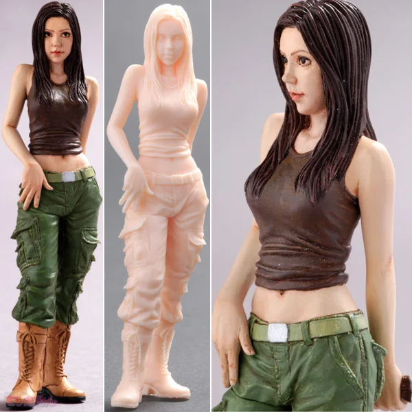 

1/20 Scale 80mm Unpainted Resin figure Vest girl